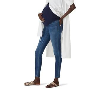 Madewell Jeans Women 32 Maternity Blue Skinny Denim Stretch Danny Over the Belly